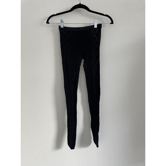 Gucci Double G Intarsia Fishnet Tights Women Black Pull On Logo Stockings Auth. - Picture 3 of 11